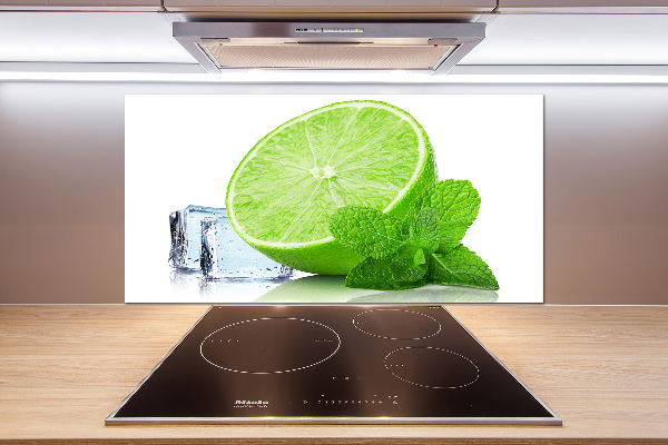 Cooker splashback Ice lime