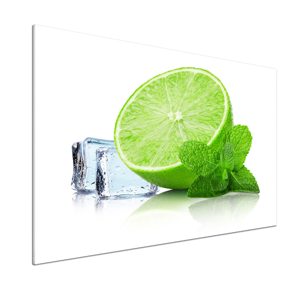 Cooker splashback Ice lime