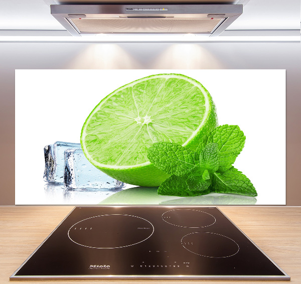 Cooker splashback Ice lime