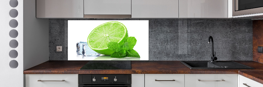 Cooker splashback Ice lime