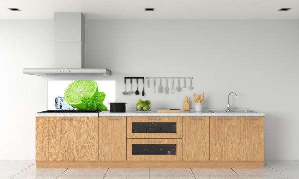 Cooker splashback Ice lime