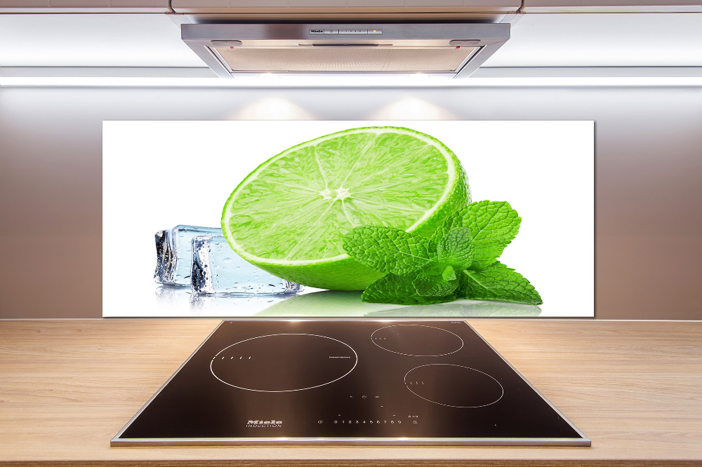 Cooker splashback Ice lime