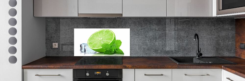 Cooker splashback Ice lime