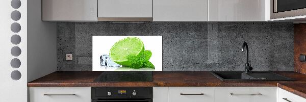 Cooker splashback Ice lime