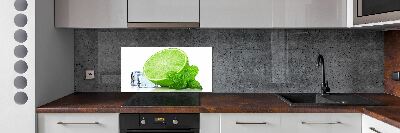 Cooker splashback Ice lime