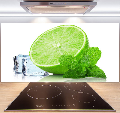 Cooker splashback Ice lime