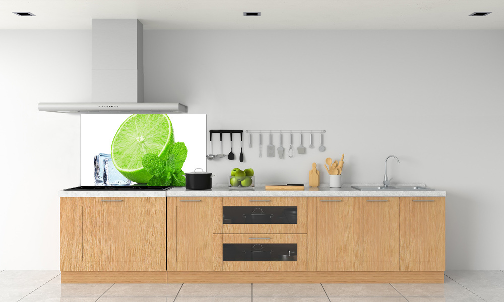 Cooker splashback Ice lime