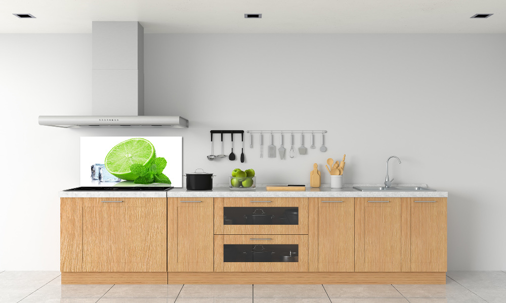 Cooker splashback Ice lime