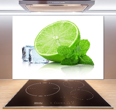 Cooker splashback Ice lime