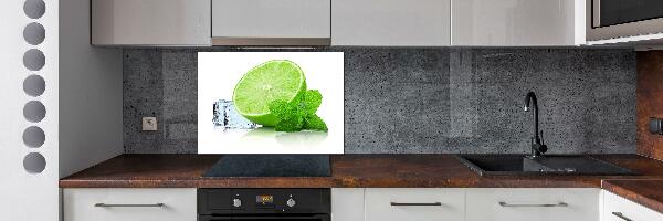 Cooker splashback Ice lime