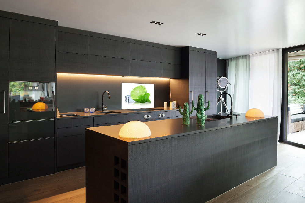 Cooker splashback Ice lime