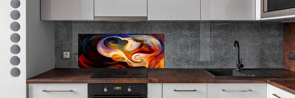 Splashback panel for kitchen Abstraction