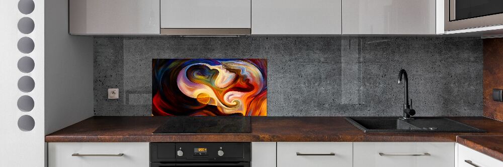 Splashback panel for kitchen Abstraction