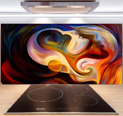 Splashback panel for kitchen Abstraction