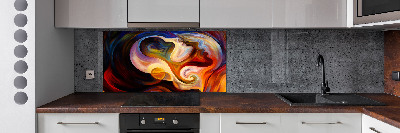 Splashback panel for kitchen Abstraction