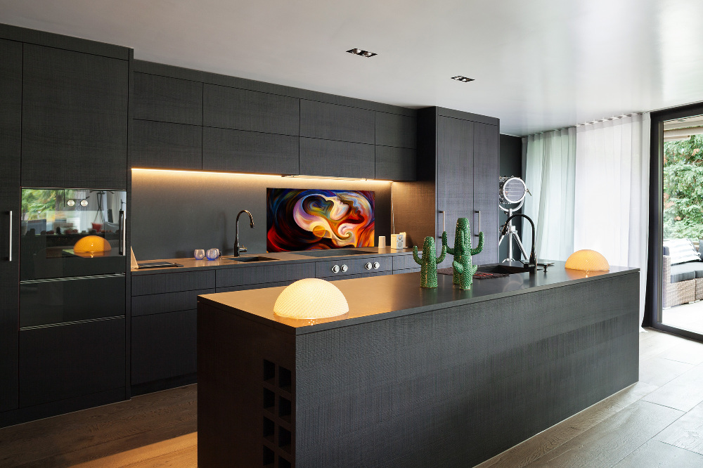 Splashback panel for kitchen Abstraction