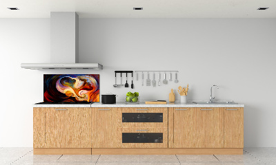 Splashback panel for kitchen Abstraction