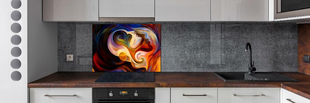 Splashback panel for kitchen Abstraction