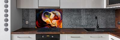 Splashback panel for kitchen Abstraction