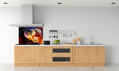 Splashback panel for kitchen Abstraction