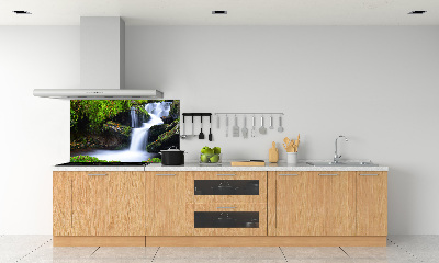 Cooker splashback Waterfall in the forest