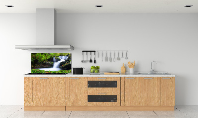 Cooker splashback Waterfall in the forest