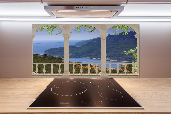 Cooker splashback View of the bay