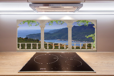 Cooker splashback View of the bay