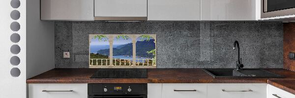 Cooker splashback View of the bay