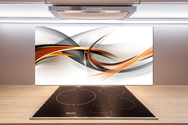 Kitchen splashback Wave abstraction