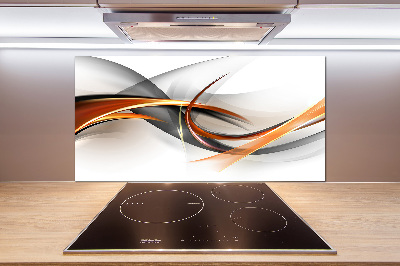 Kitchen splashback Wave abstraction