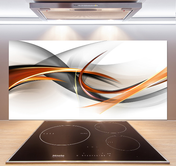 Kitchen splashback Wave abstraction