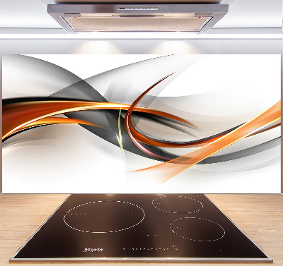 Kitchen splashback Wave abstraction