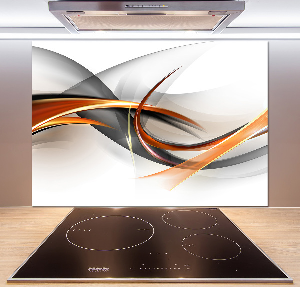 Kitchen splashback Wave abstraction