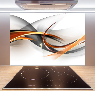 Kitchen splashback Wave abstraction