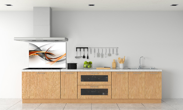 Kitchen splashback Wave abstraction