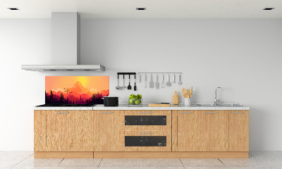 Cooker splashback Mountain landscape