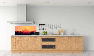 Cooker splashback Mountain landscape