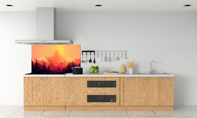 Cooker splashback Mountain landscape