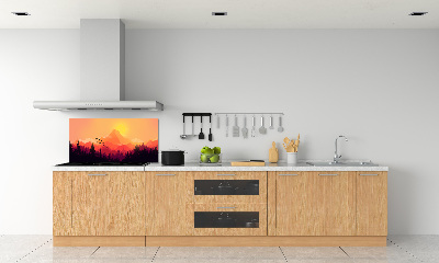 Cooker splashback Mountain landscape