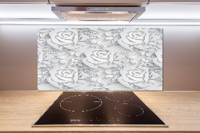 Cooker splashback Pattern roses