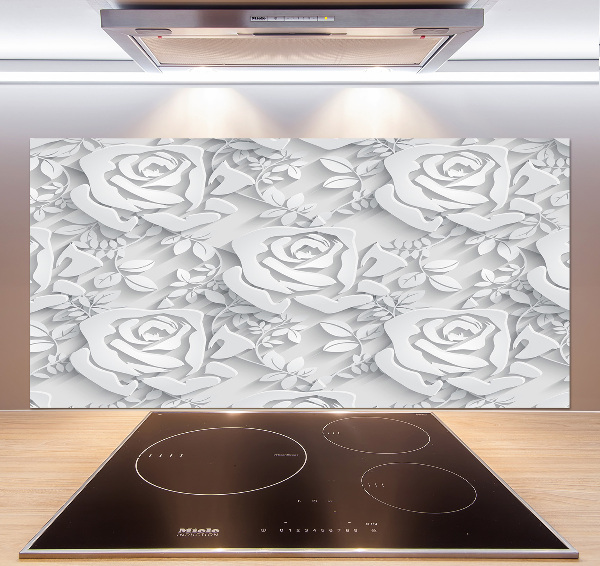 Cooker splashback Pattern roses