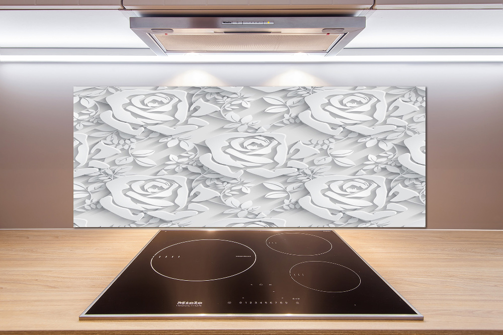 Cooker splashback Pattern roses