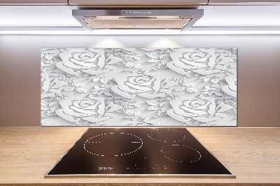 Cooker splashback Pattern roses