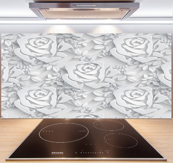 Cooker splashback Pattern roses