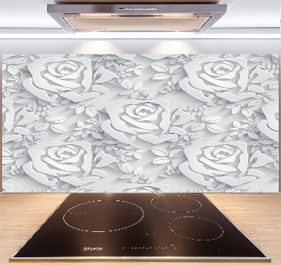 Cooker splashback Pattern roses