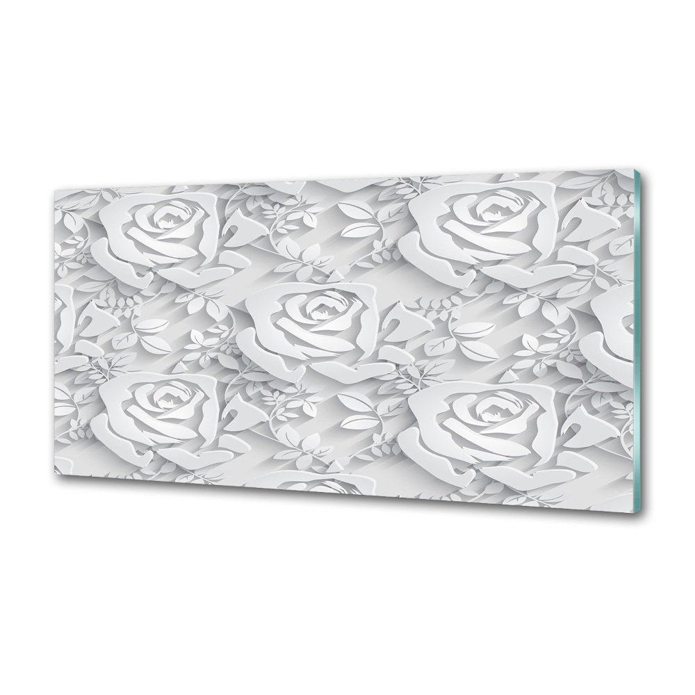 Cooker splashback Pattern roses