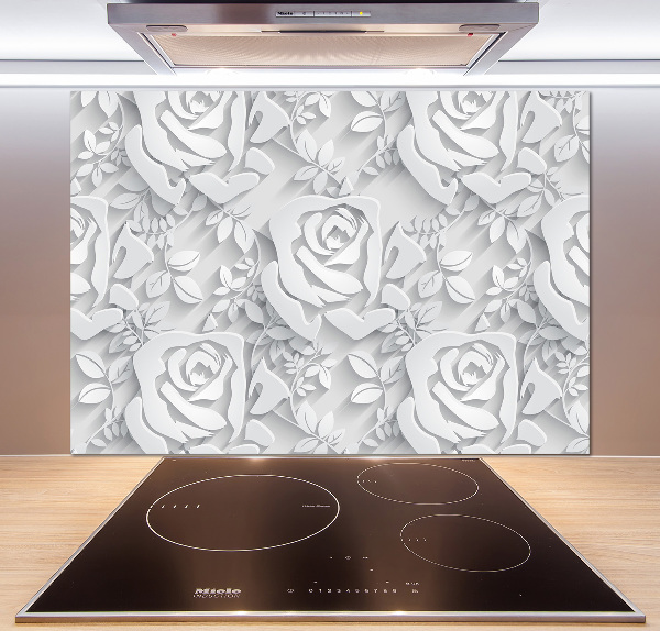 Cooker splashback Pattern roses