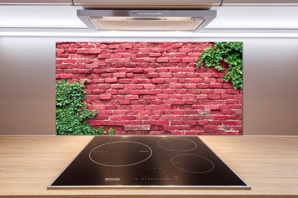 Cooker splashback Brick wall