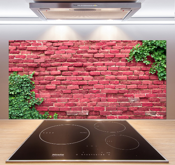 Cooker splashback Brick wall